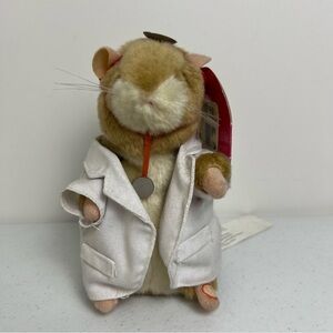 VTG Gemmy Plush Doctor Love Hamster Dancing Animated Works Graduation Gift